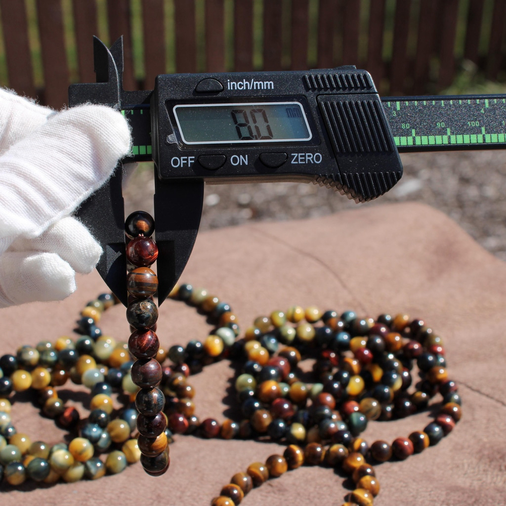 Tiger Eye Bracelet – Natural Crystal Stretch Bracelet – Handmade Gemstone Jewel - Picture 6 of 6